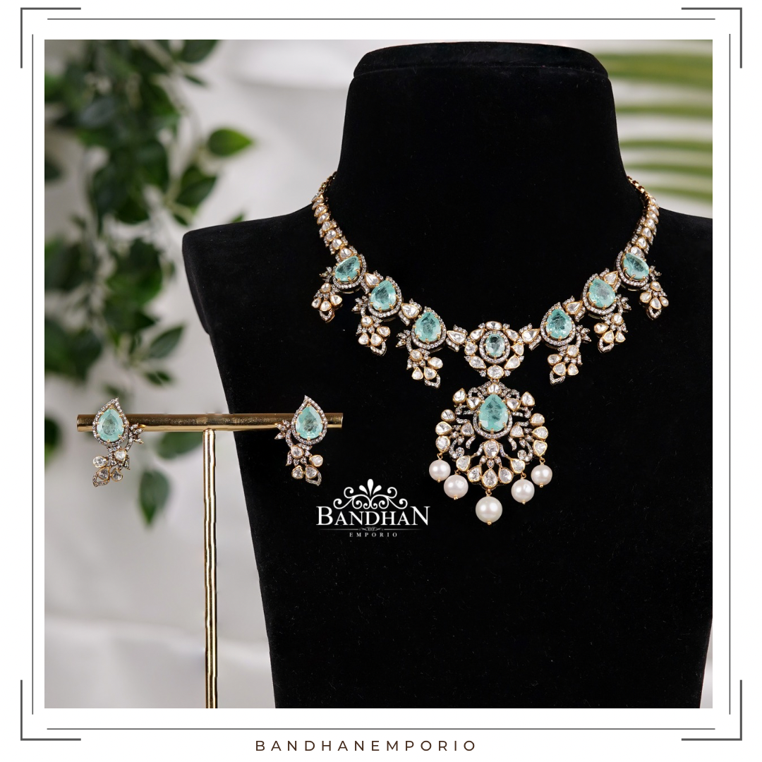 Pure 92.5 Silver Necklace set