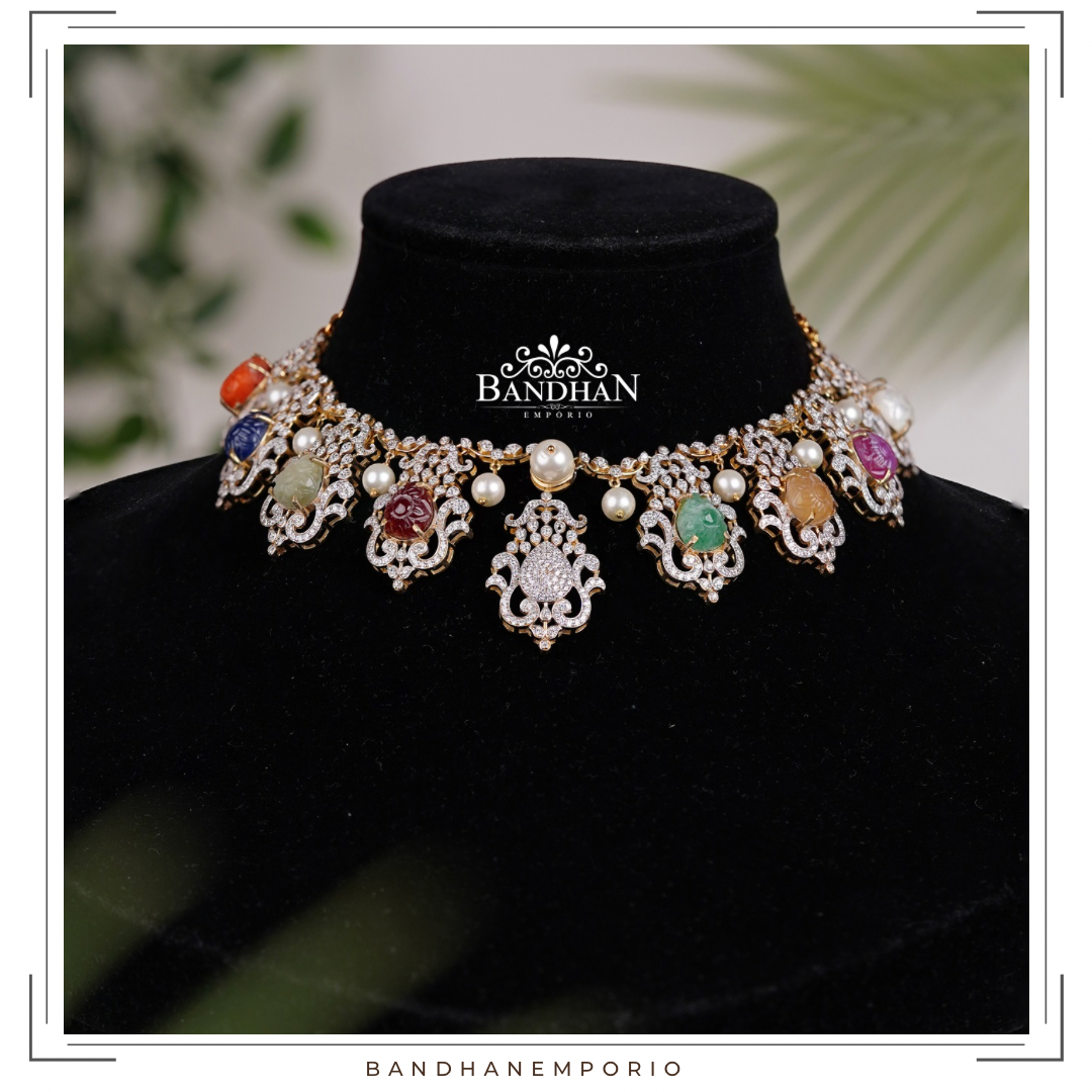 Pure 92.5 Silver Necklace set