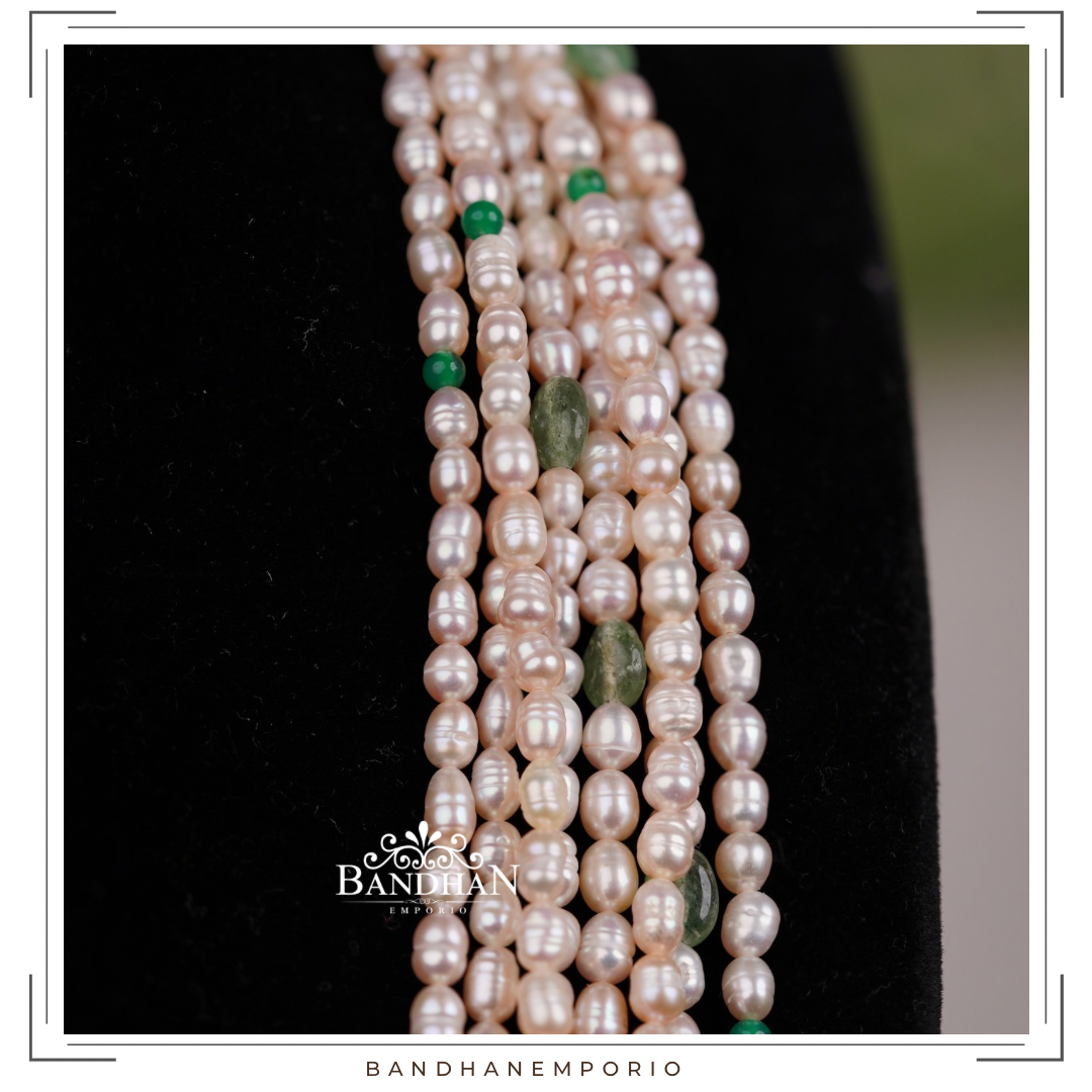 Multilayered Pearl Necklace