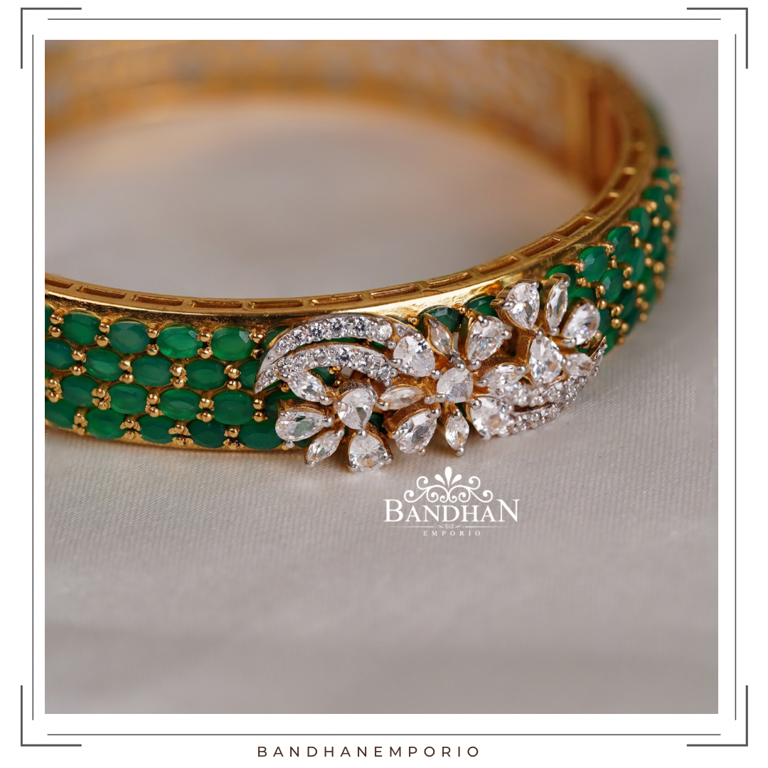 Pure 92.5 Silver Diamond Finish Bangle