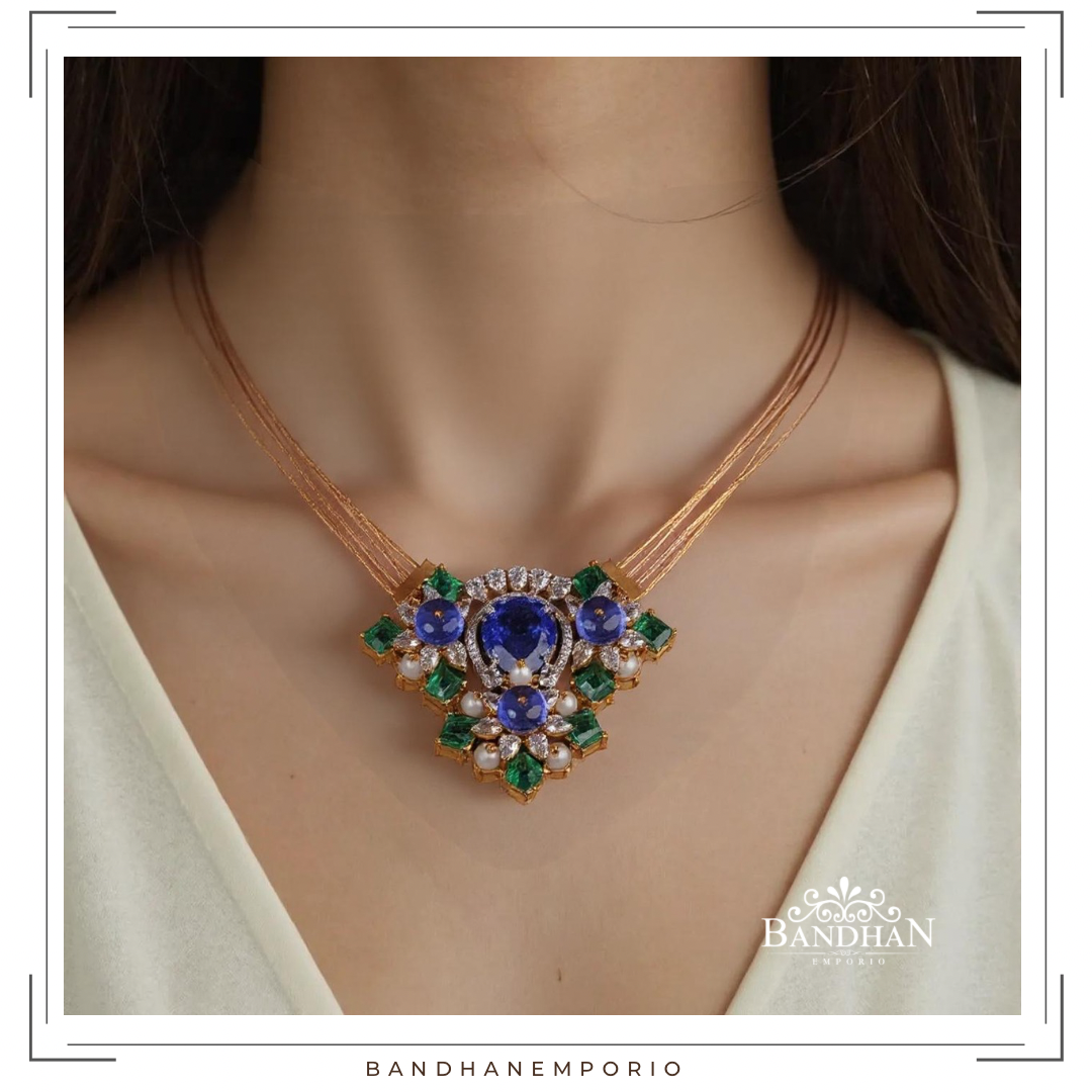 Pure 92.5 Silver Necklace set