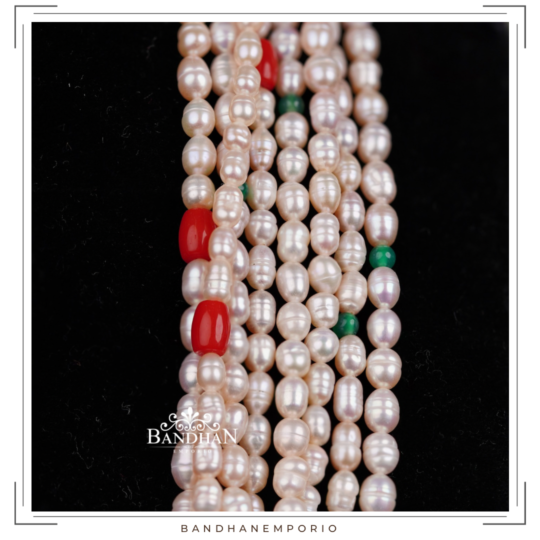 Multilayered Pearl Necklace