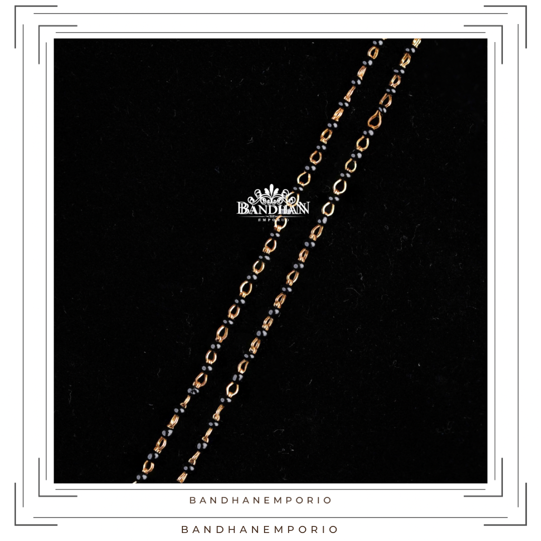 Pure 92.5 Silver Black beads Necklace