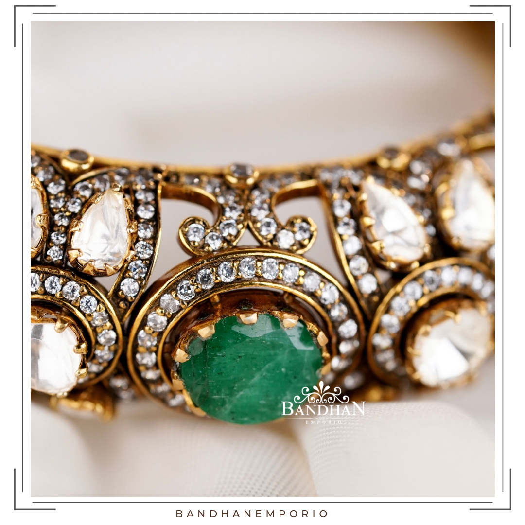 Pure 92.5 Silver Victorian Finish Bangle