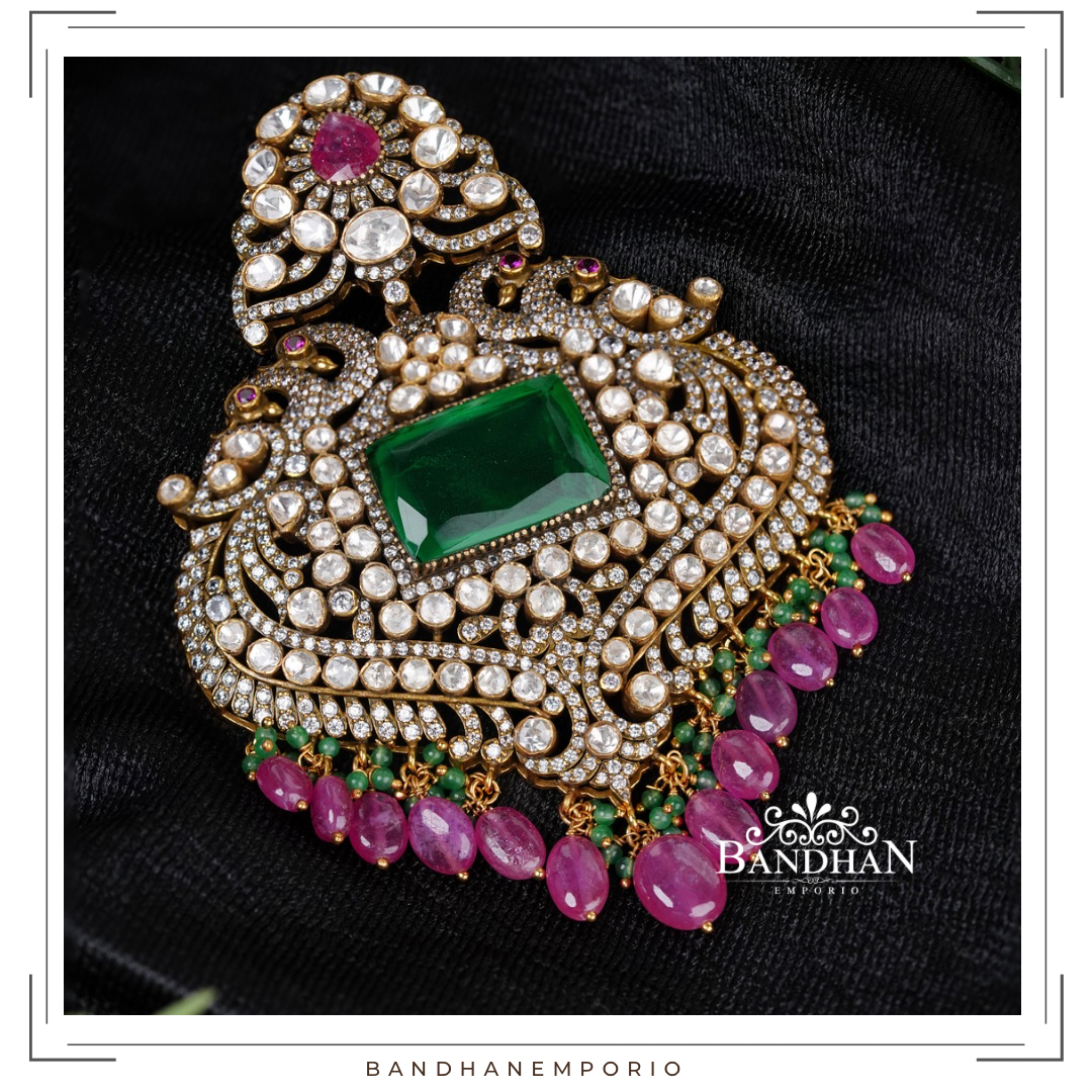 Pure 92.5 Silver Pendant Set