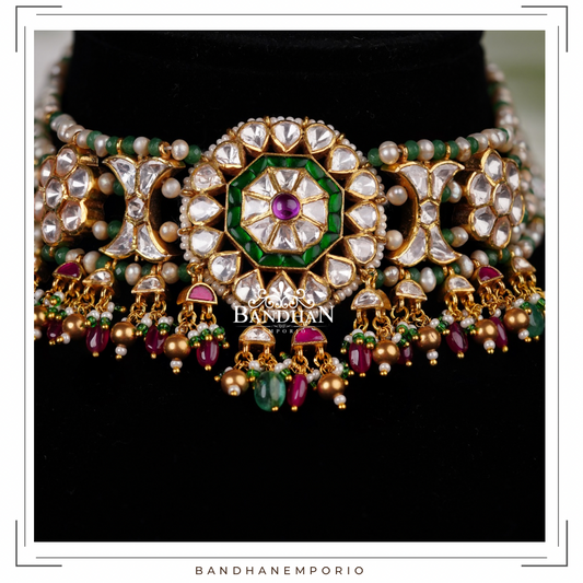 Pure 92.5 Silver choker Set