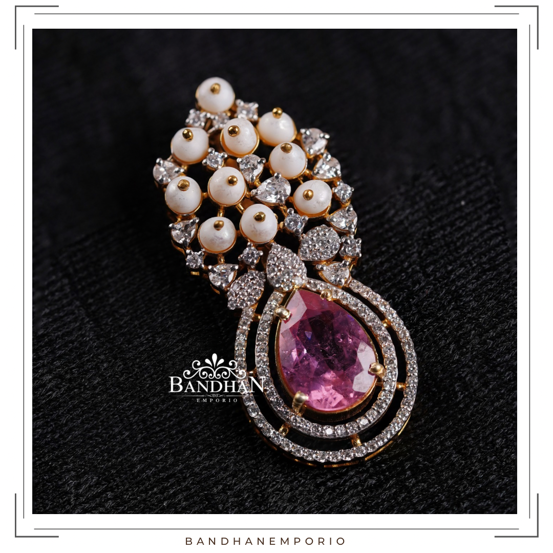 Pure 92.5 Silver Pendant Set