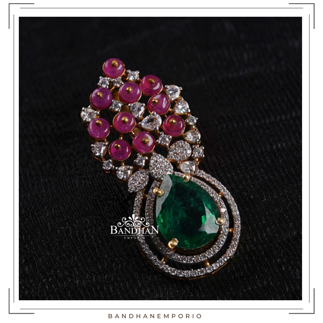 Pure 92.5 Silver Pendant Set