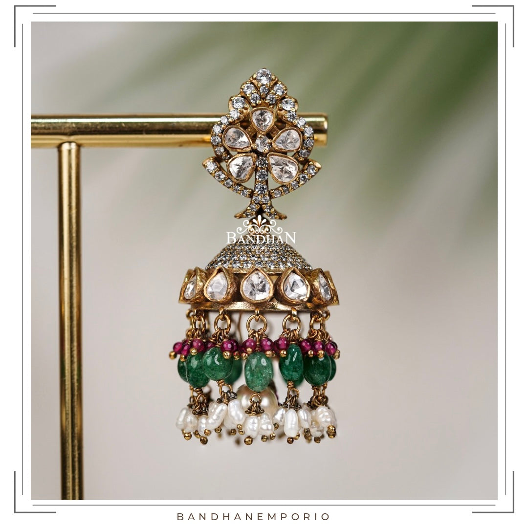 Pure 92.5 Silver Victorian Jhumkas