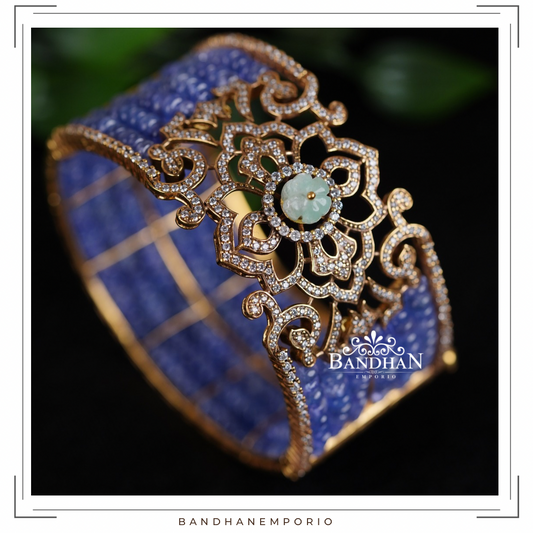 Pure 92.5 Silver Victorian Finish Bangle