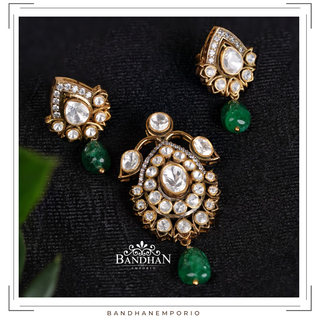 Pure 92.5 Silver Pendant Set