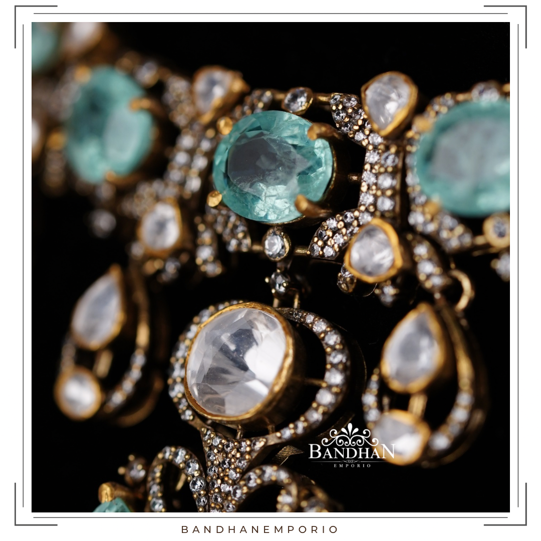 Pure 92.5 Silver Victorian Necklace set