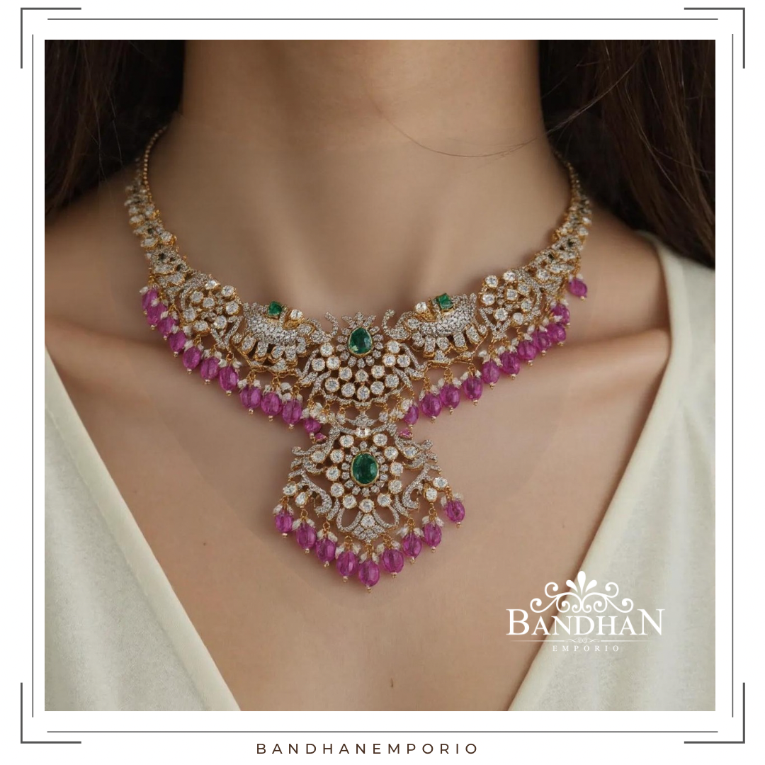 Pure 92.5 Silver Necklace set