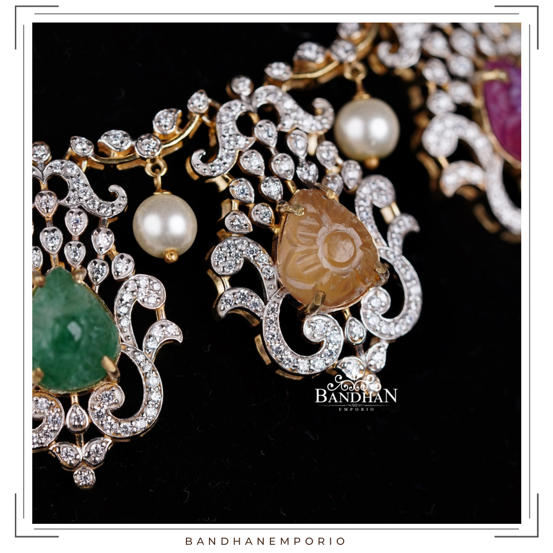 Pure 92.5 Silver Necklace set