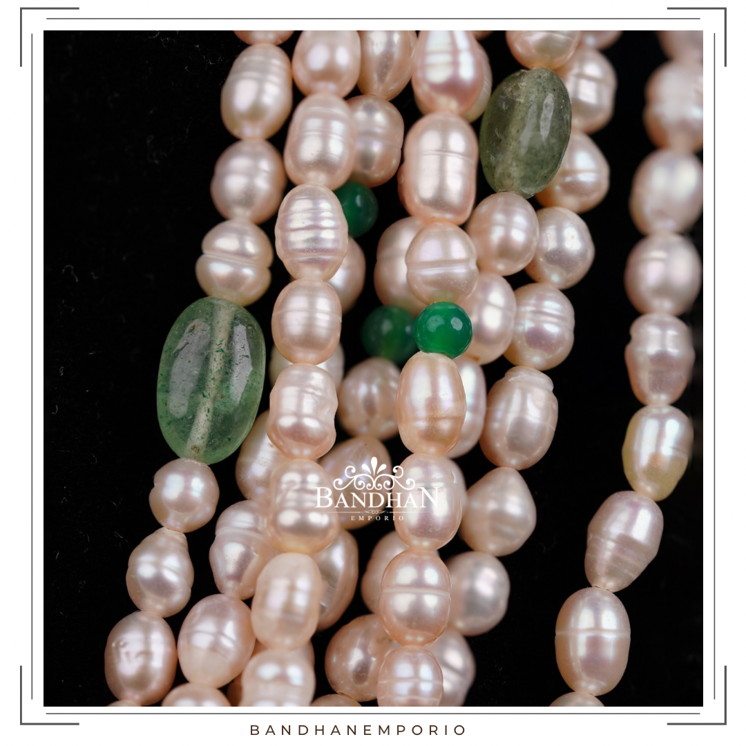 Multilayered Pearl Necklace