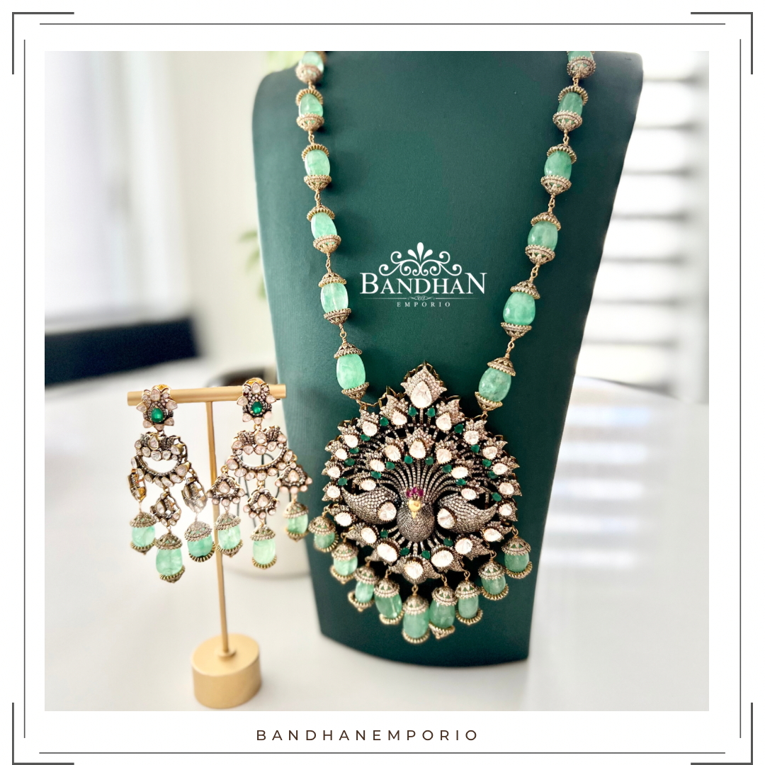 Pure 92.5 Silver Victorian Necklace set - 25% OFF - FINAL SALE