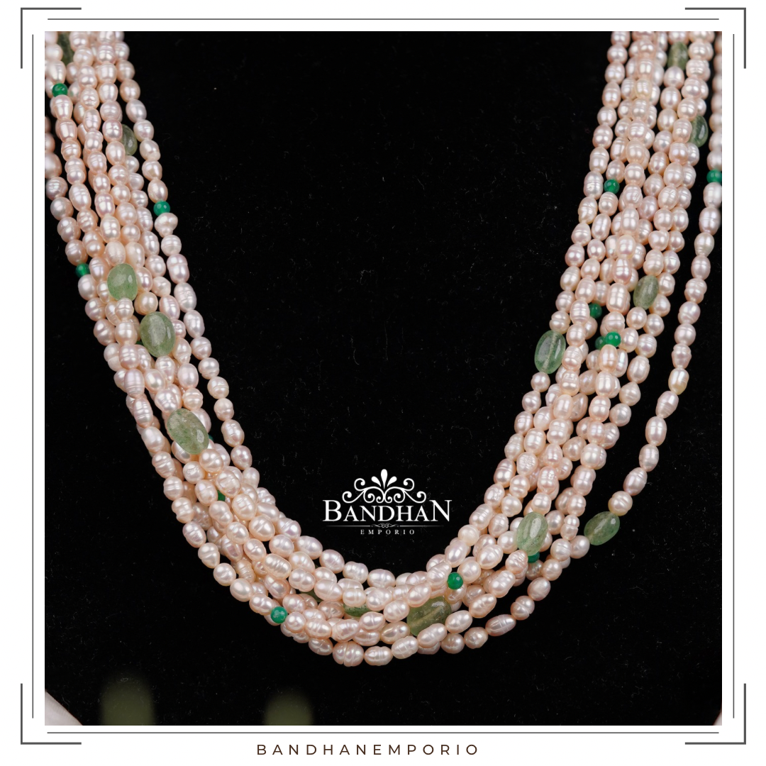 Multilayered Pearl Necklace