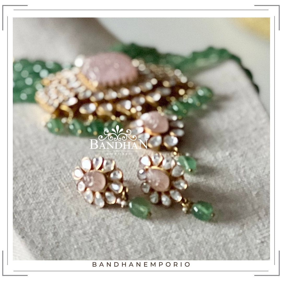 Pure 92.5 Silver Polki Necklace - 30% OFF - FINAL SALE