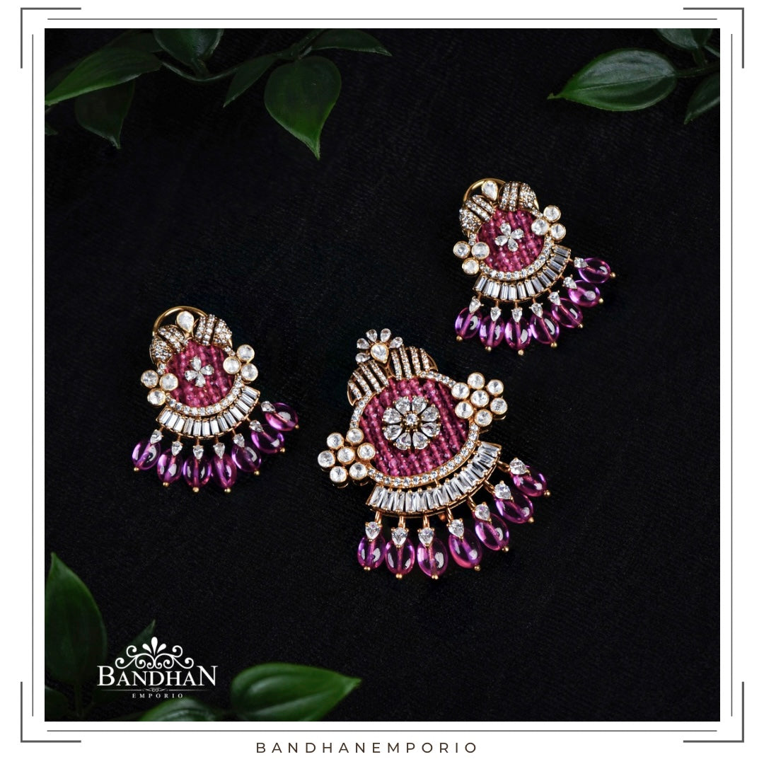 Pure 92.5 Silver Pendant set