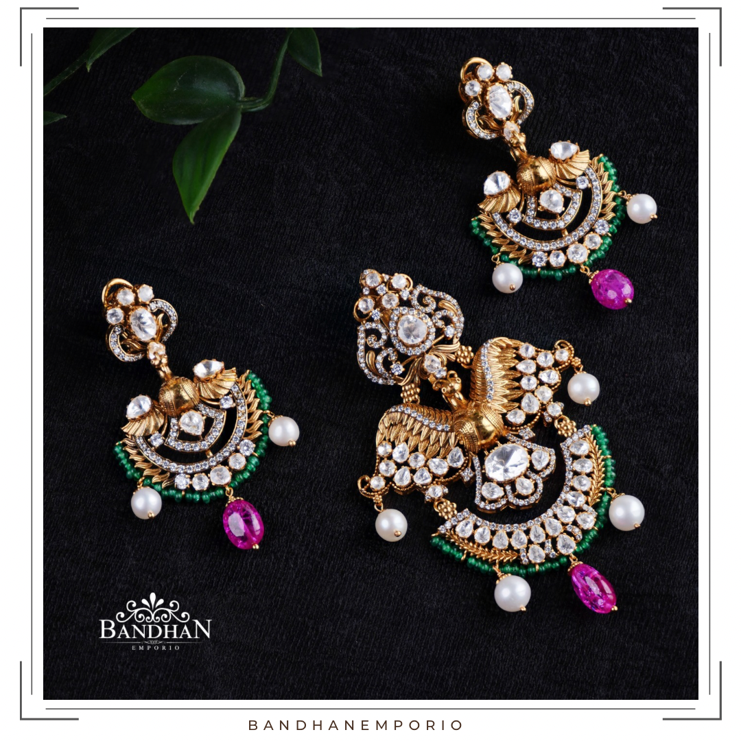 Pure 92.5 Silver Pendant Set