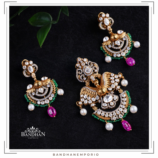 Pure 92.5 Silver Pendant Set