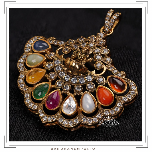 Pure 92.5 Silver Pendant Set