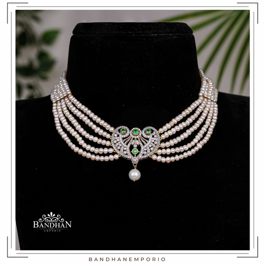 Pure 92.5 Silver Necklace Set