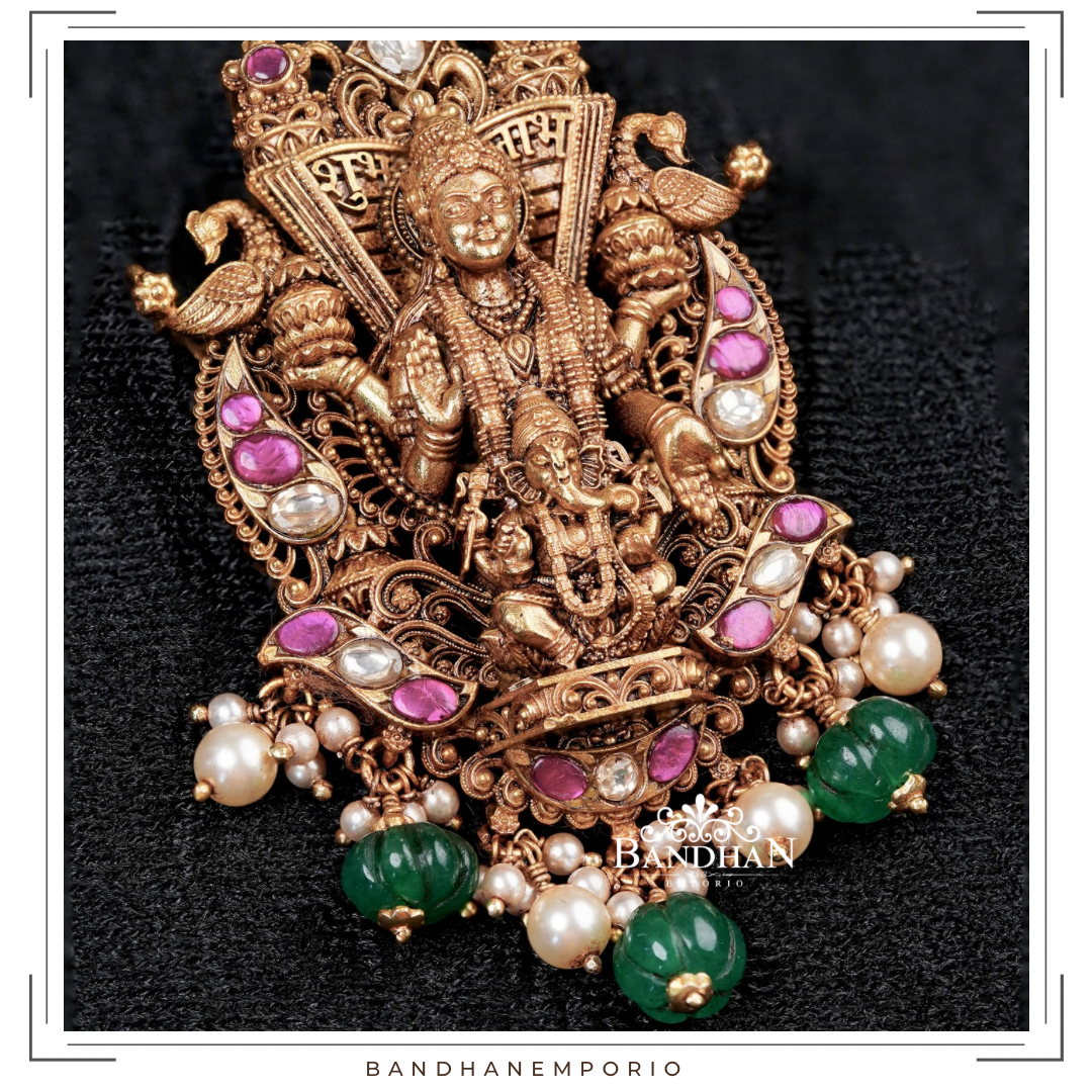 Pure 92.5 Silver Goddess Lakshmi Pendant