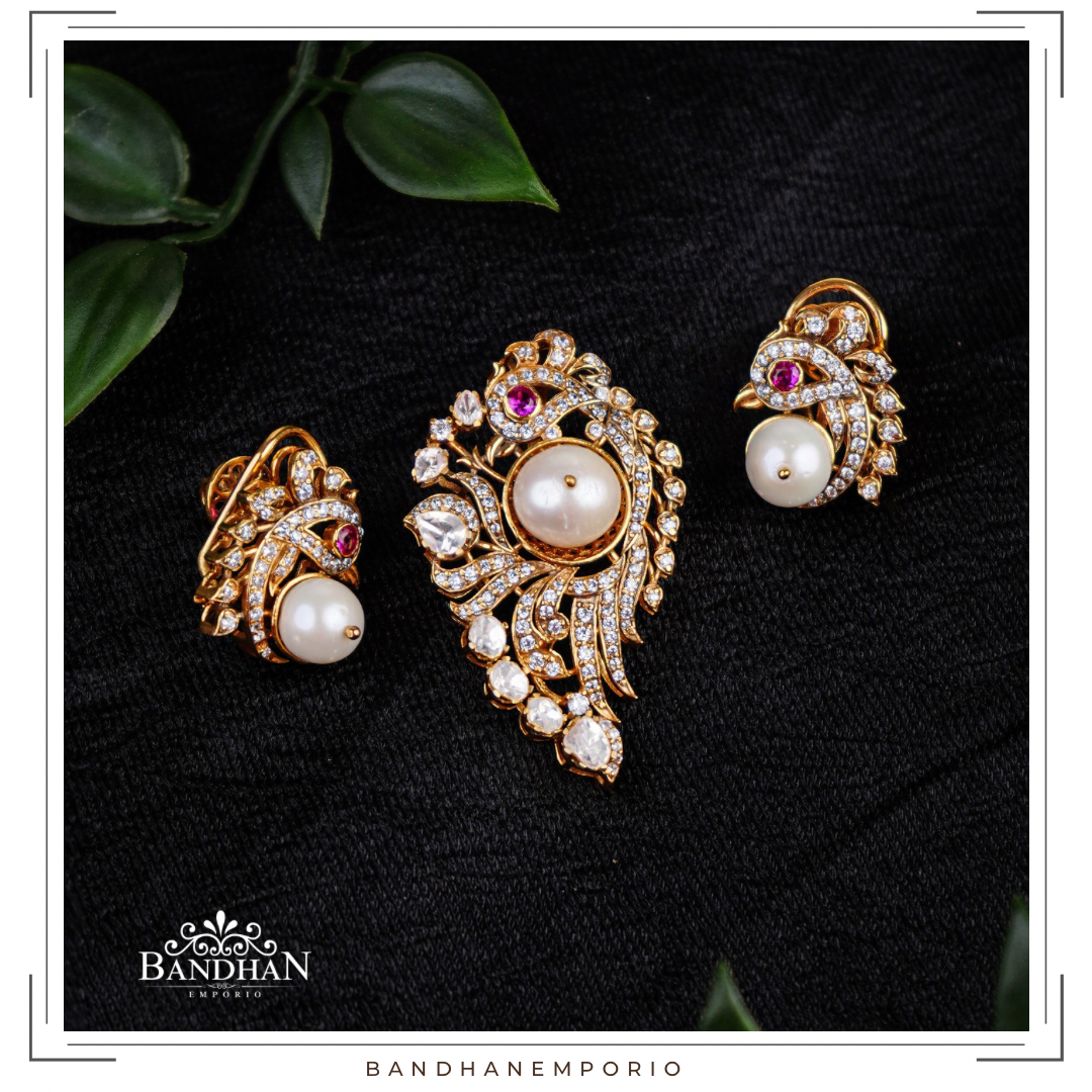 Pure 92.5 Silver Pendant set