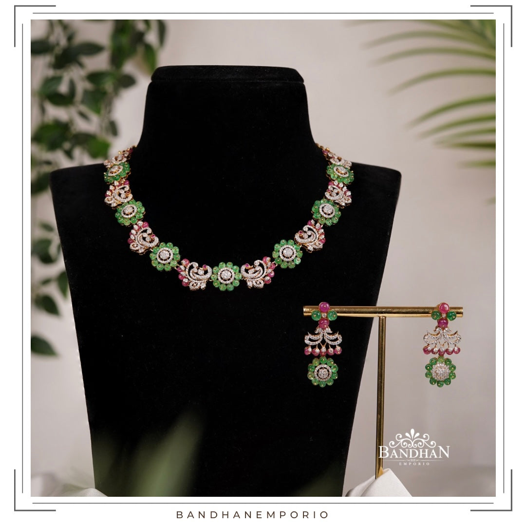 Pure 92.5 Silver Necklace Set