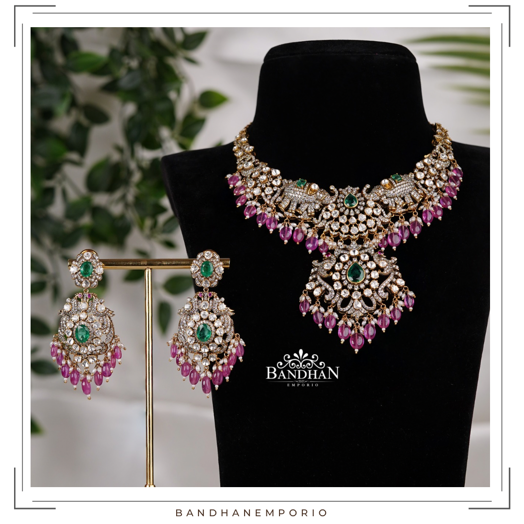Pure 92.5 Silver Necklace set