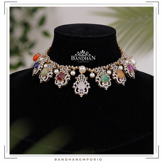 Pure 92.5 Silver Necklace set