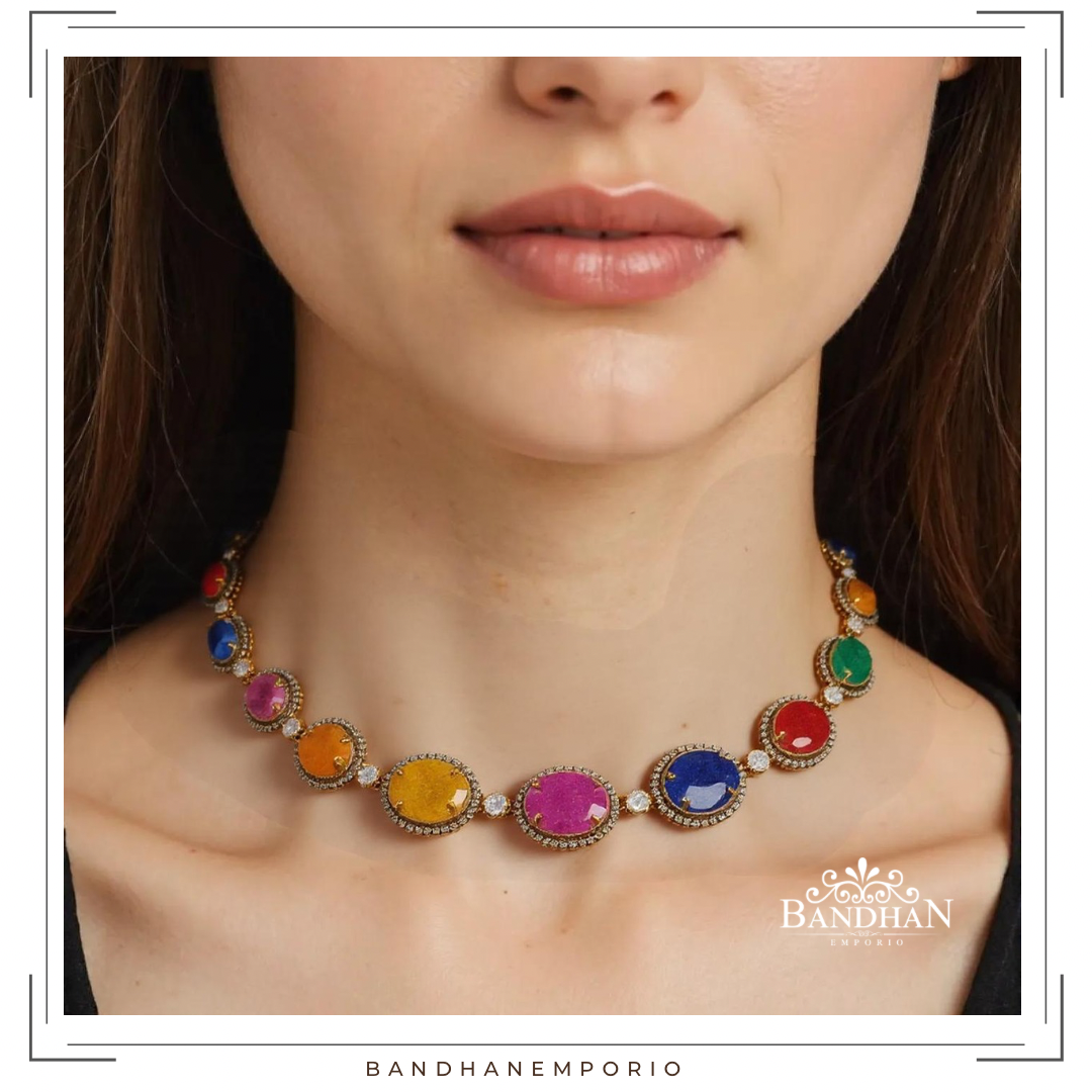 Pure 92.5 Silver Necklace set