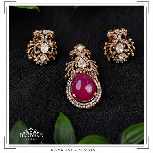 Pure 92.5 Silver Pendant set