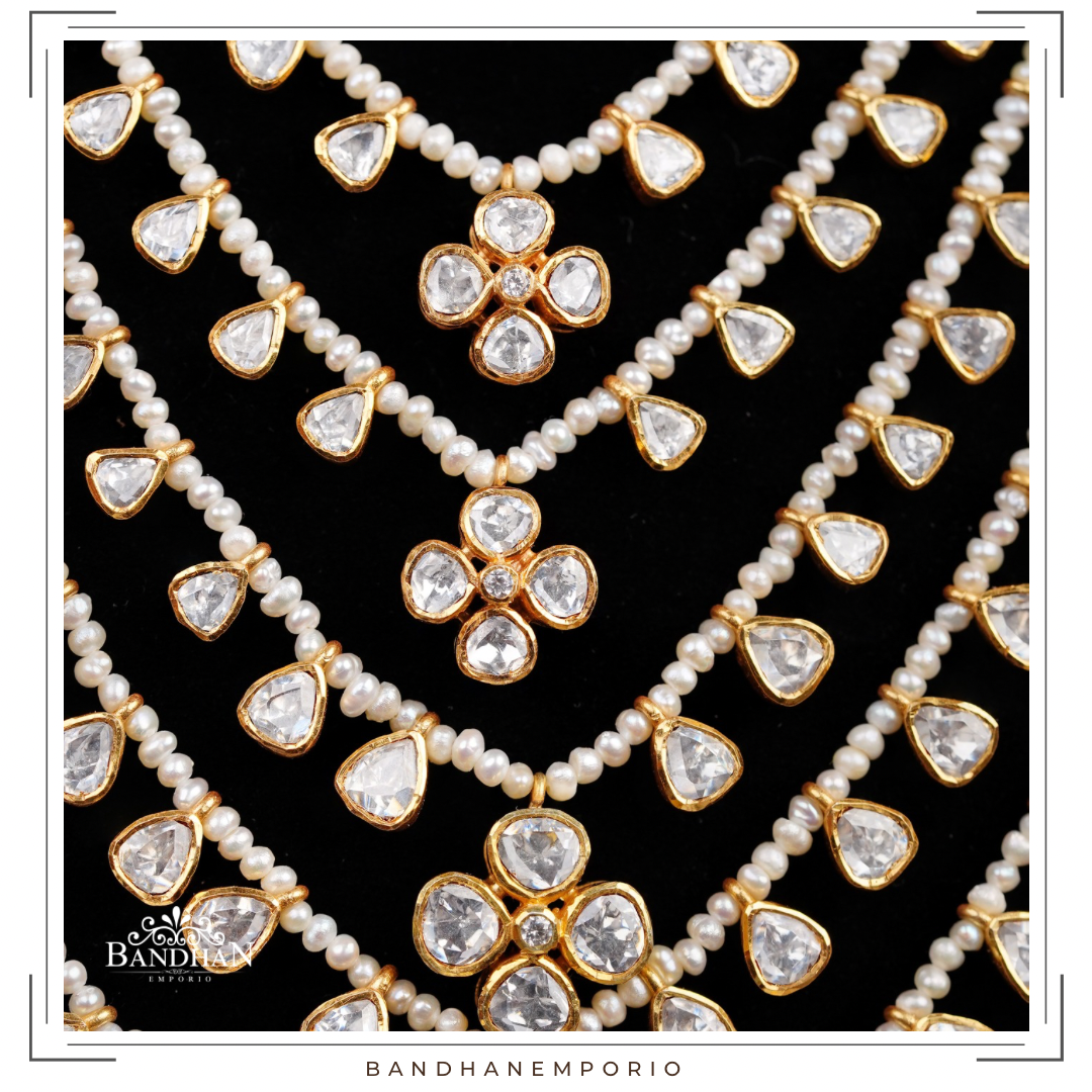 Pure 92.5 Silver 5 Layered Necklace Set