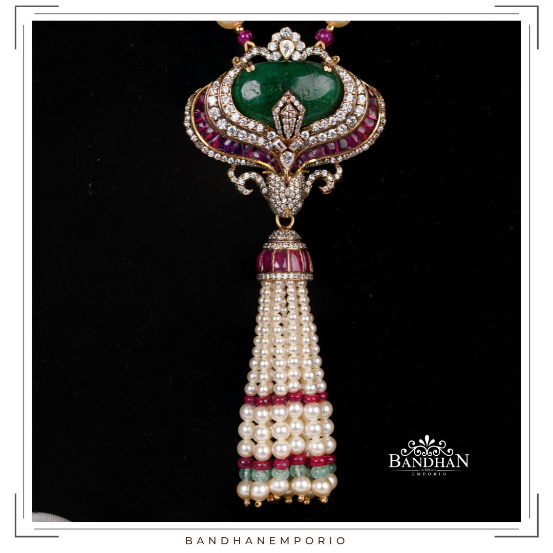 Pure 92.5 Silver Necklace Set