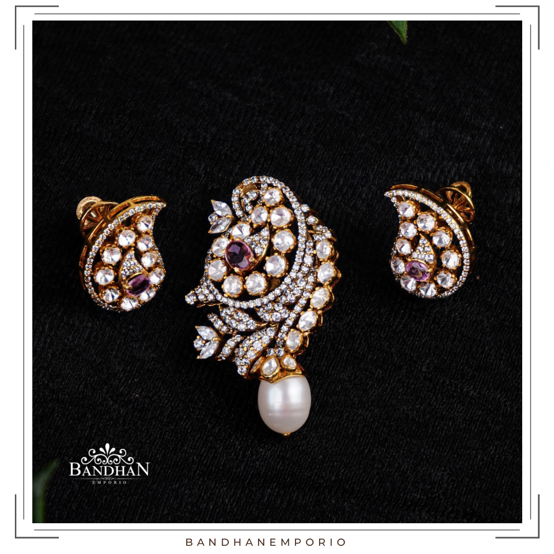 Pure 92.5 Silver Pendant set