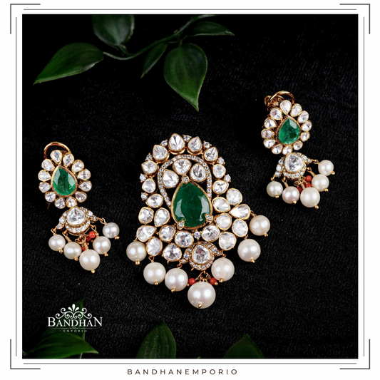 Pure 92.5 Silver Pendant Set