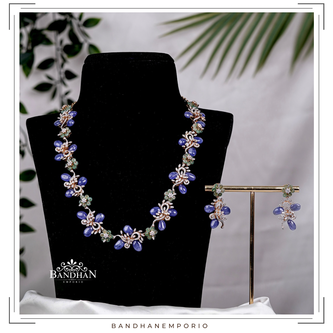 Pure 92.5 Silver Necklace Set