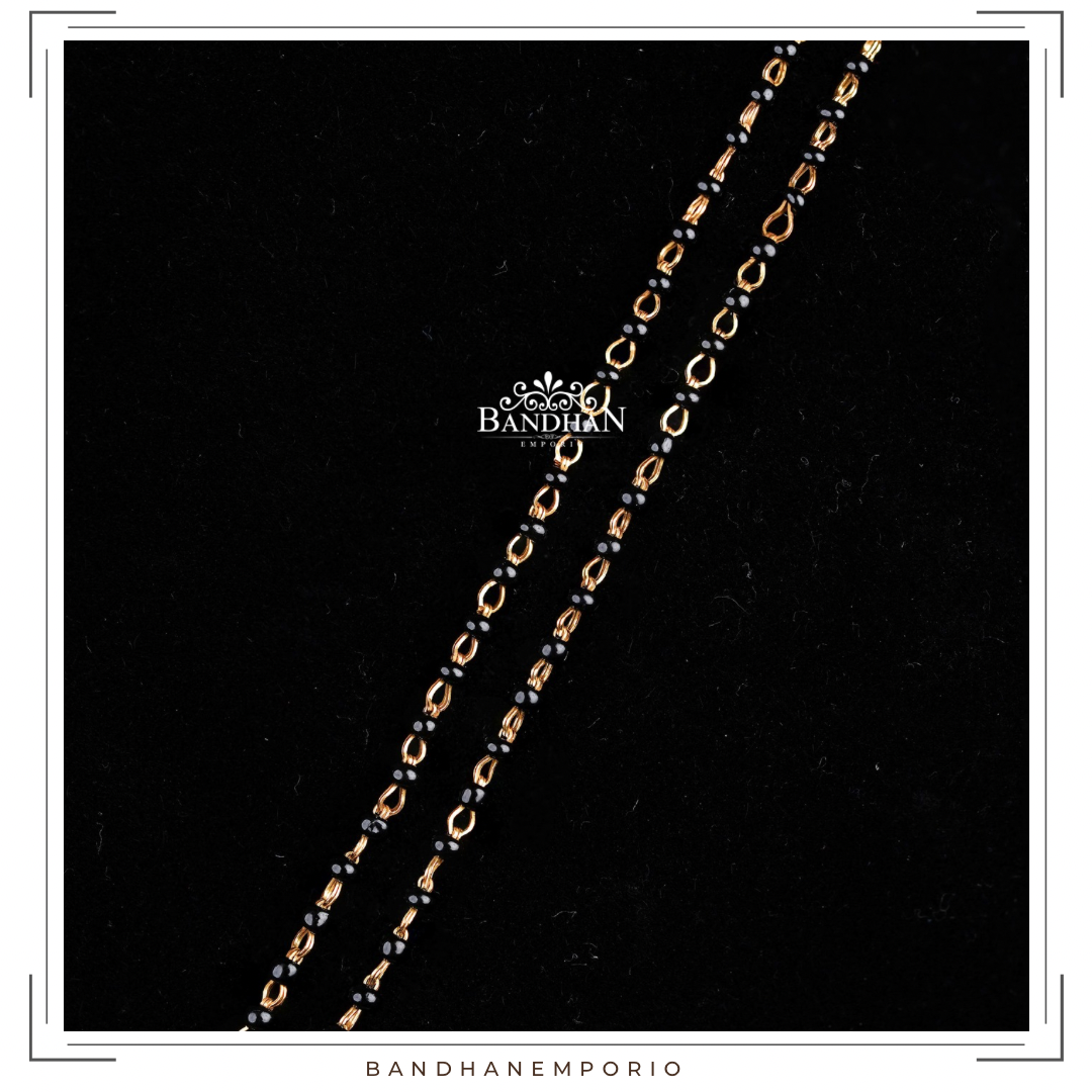 Pure 92.5 Silver Black beads Necklace