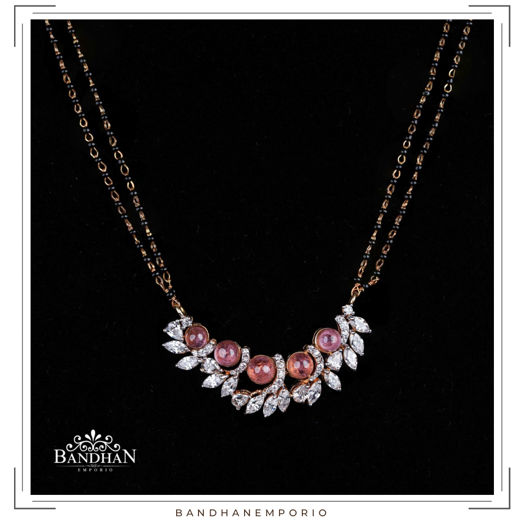 Pure 92.5 Silver Black beads Necklace