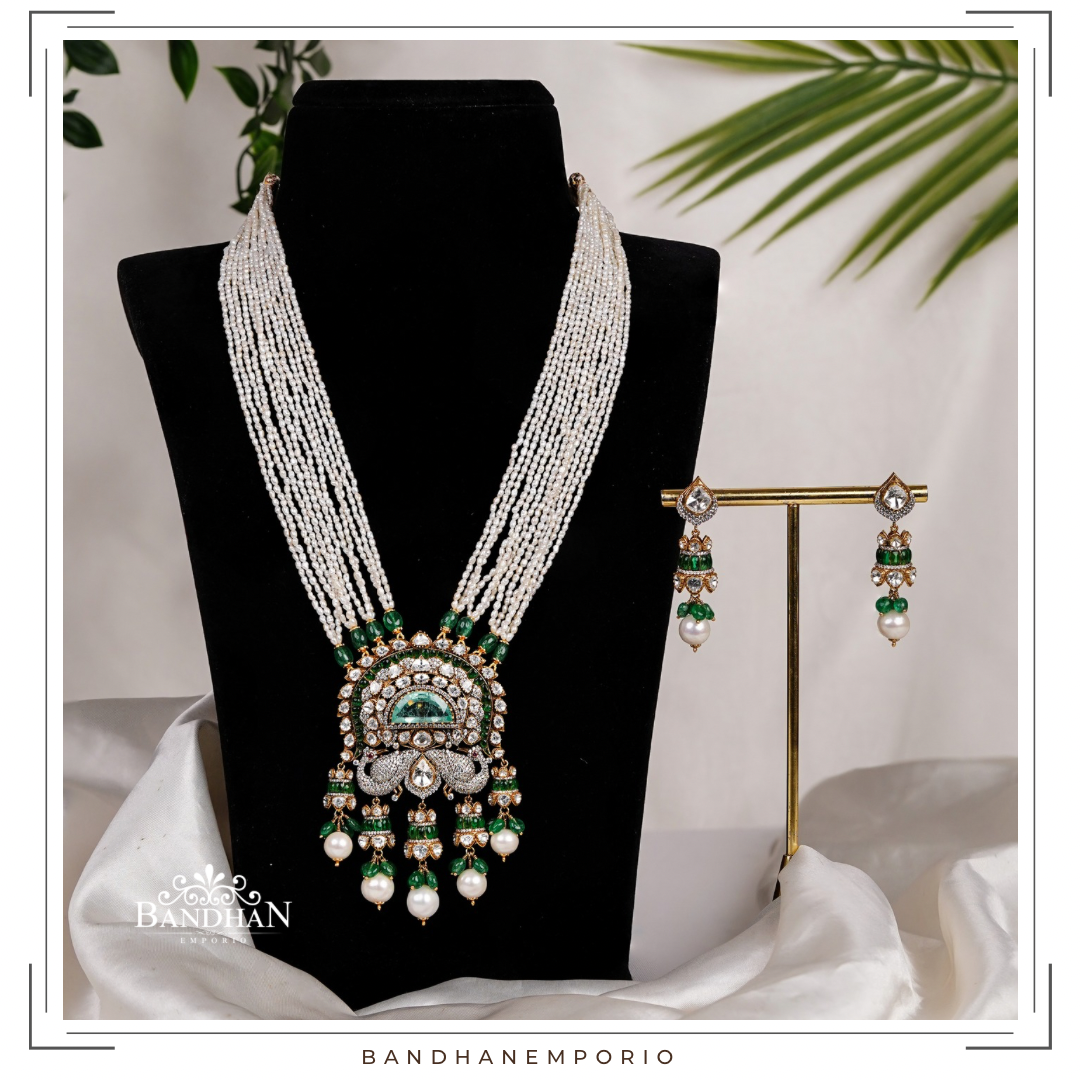 Pure 92.5 Silver Necklace Set