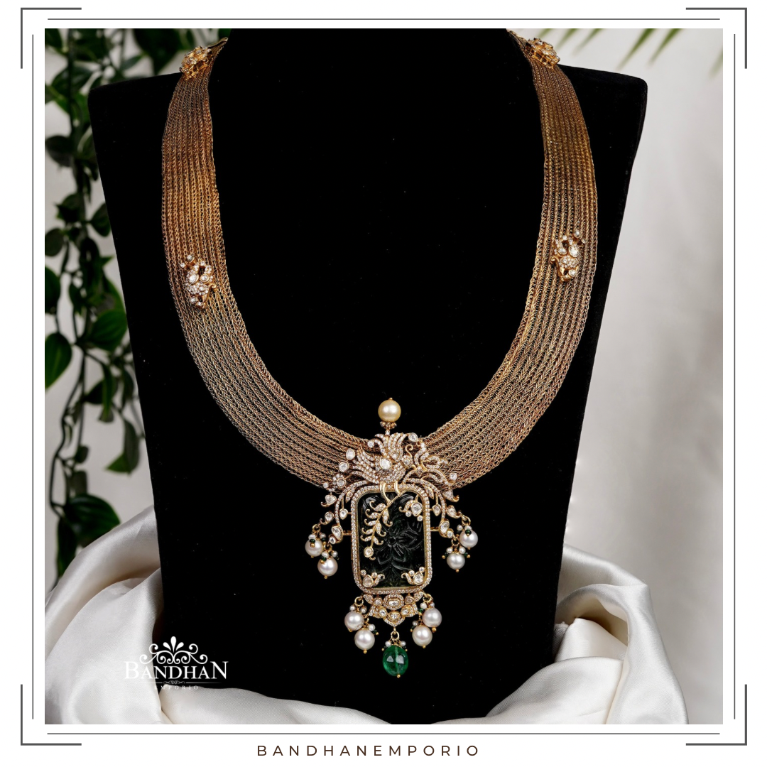 Pure 92.5 Silver Necklace Set