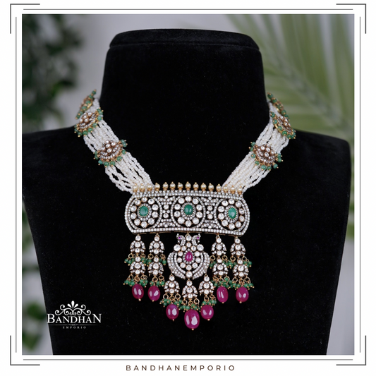 Pure 92.5 Silver Necklace Set