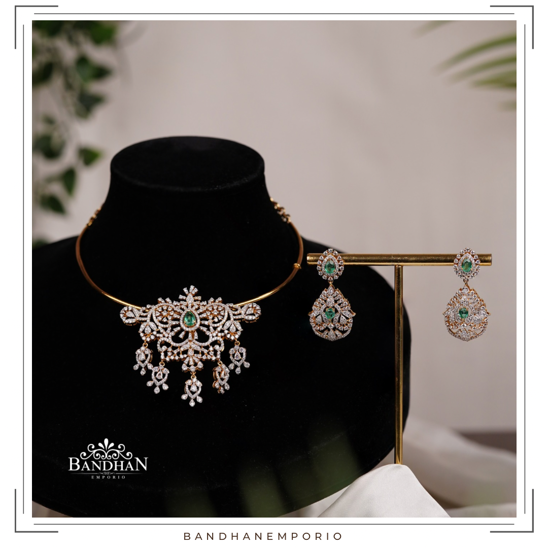 Pure 92.5 Silver Pendant Set with Hasli