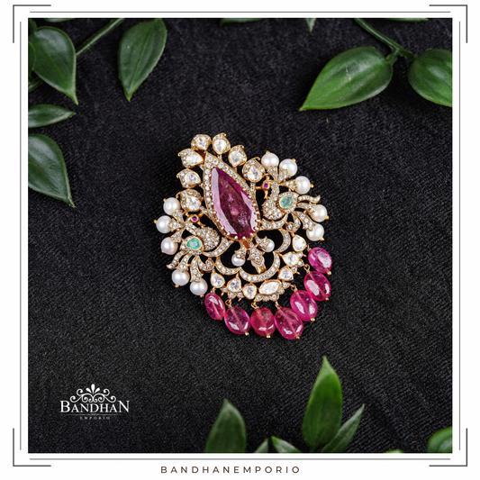 Pure 92.5 Silver Brooch cum pendant