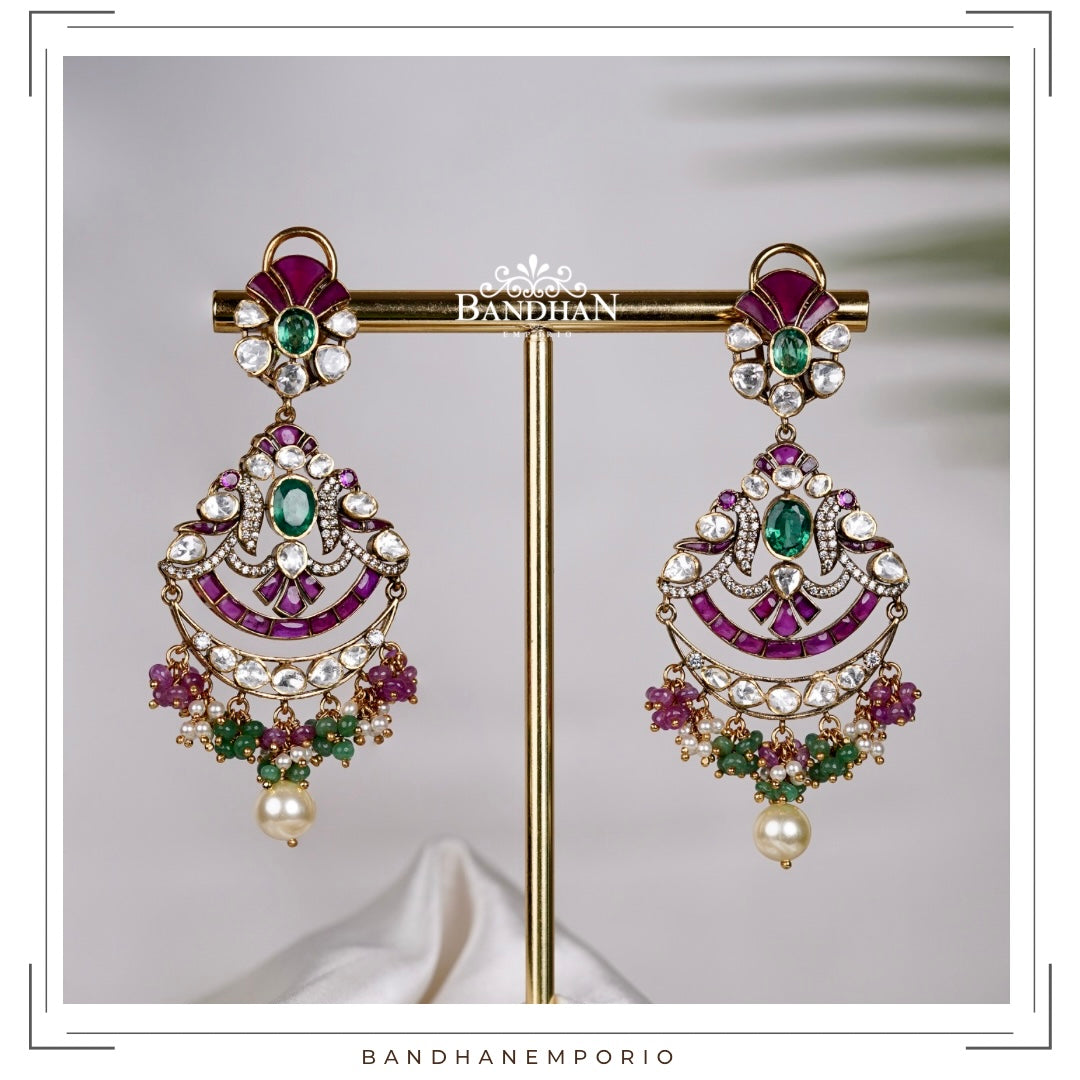 Pure 92.5 Silver Chandbali