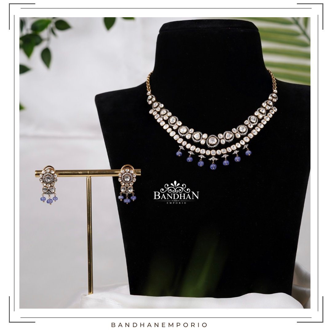 Pure 92.5 Silver Necklace set