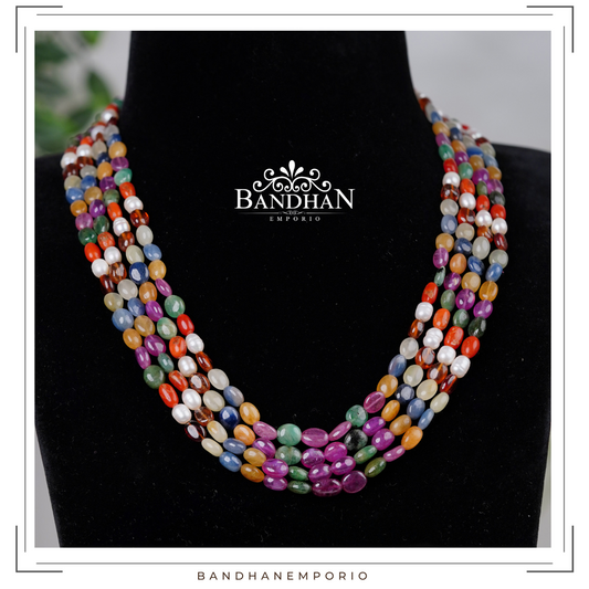 Navratan Beads Necklace