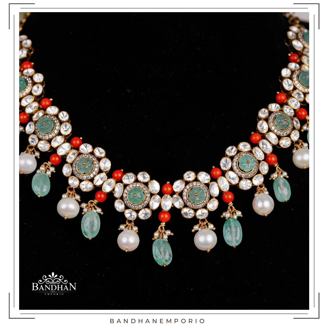 Pure 92.5 Silver Necklace Set